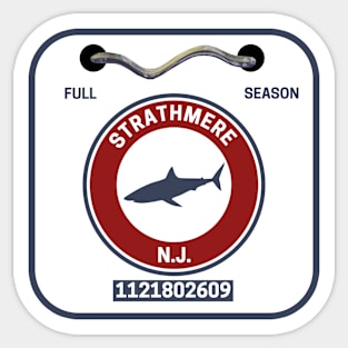 Strathmere New Jersey Beach Badge Sticker